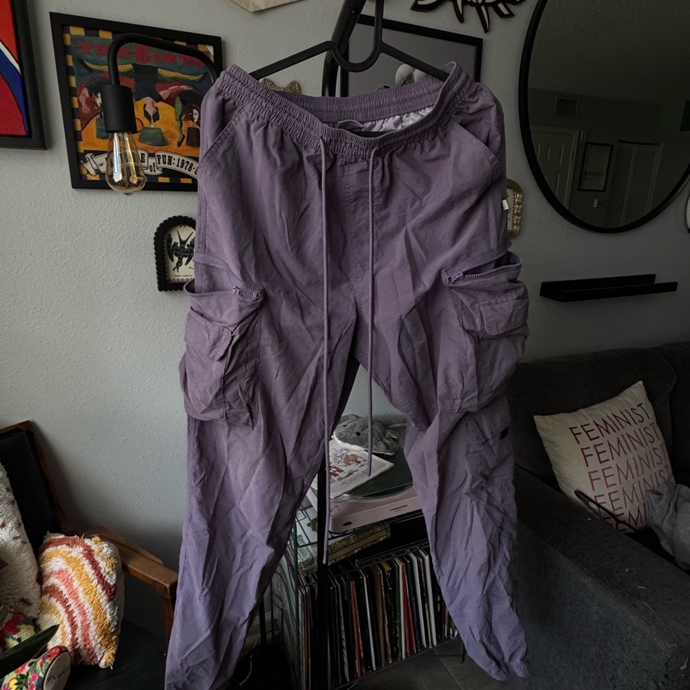Purple Cargo Pants